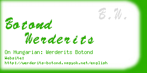 botond werderits business card